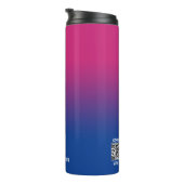 Bouteilles Isothermes Logo élémentaire minimaliste bleu violet dégradé (Tourné sur la droite)