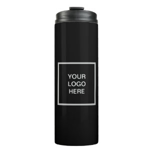 Bouteilles Isothermes Logo Entreprise Black Minimaliste