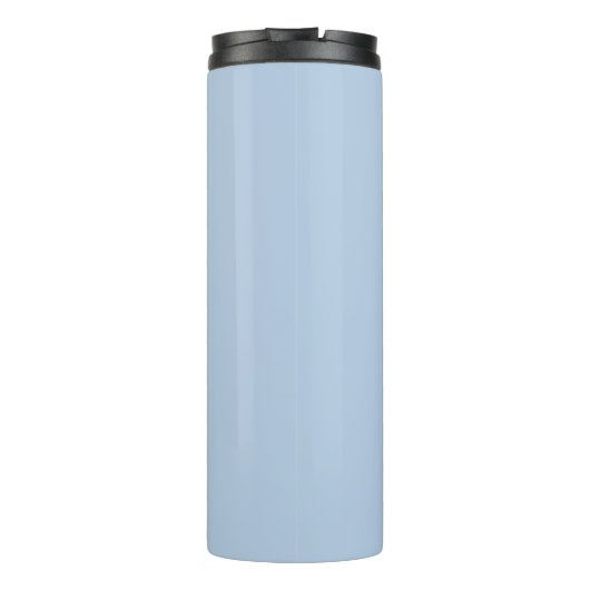 Bouteilles Isothermes Logo et texte personnalisés en bleu clair (Dos)
