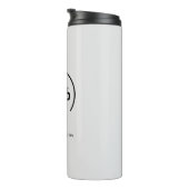 Bouteilles Isothermes Logo Professionnel Moderne Entreprise Gris Clair (Tourné sur la droite)