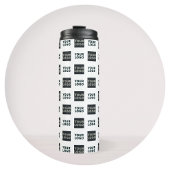 Bouteilles Isothermes Logo simple à répétition 2 | Blanc