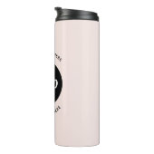 Bouteilles Isothermes Logo Simple Avec Entreprise Rose Vierge (Tourné sur la droite)