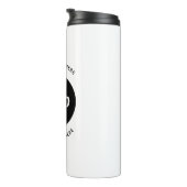 Bouteilles Isothermes Logo Simple Avec Entreprise Texte (Tourné sur la droite)