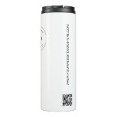 Bouteilles Isothermes Logo simple personnalisé de l'entreprise Code QR s (Dos)