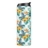 Bouteilles Isothermes L'oiseau du paradis et le motif | d'orchidée (Tourné sur la gauche)