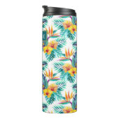 Bouteilles Isothermes L'oiseau du paradis et le motif | d'orchidée (Tourné sur la droite)