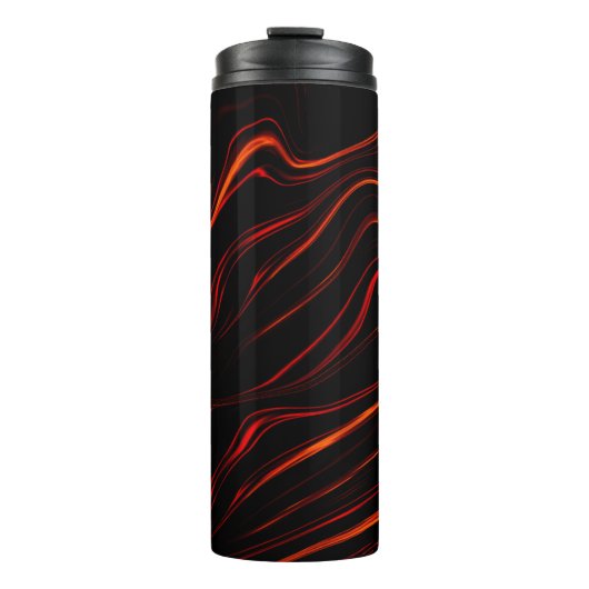 Bouteilles Isothermes Longue trace rouge sur l'arrière - plan noir (Devant)