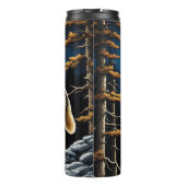 Bouteilles Isothermes Loup dans la forêt avec lune jaune (Dos)