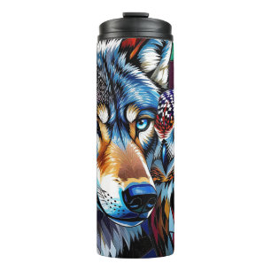 Bouteilles Isothermes Loup et Hibou Vibrants et Colorés