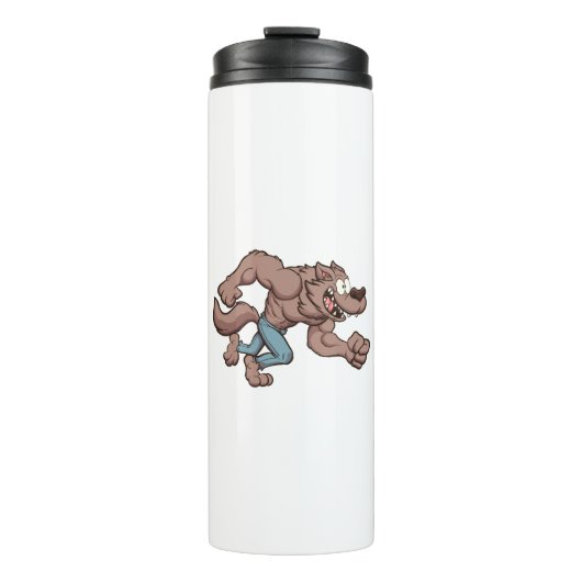 Bouteilles Isothermes Loup-garou en course (Devant)