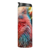 Bouteilles Isothermes Loup tribal (Tourné sur la droite)