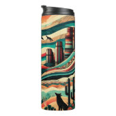 Bouteilles Isothermes Loups du désert dans un paysage tribal (Tourné sur la droite)