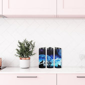 Bouteilles Isothermes Loups hurlant Sur Une Lune Bleue