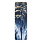 Bouteilles Isothermes Loups lune en forêt silencieuse. (Dos)