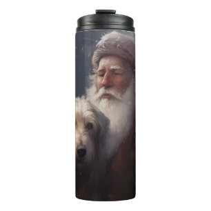 Bouteilles Isothermes Louveteau avec le Père Noël Noël Festif