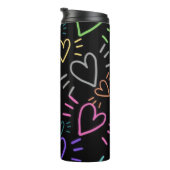 Bouteilles Isothermes Love Colored Hearts (Tourné sur la droite)