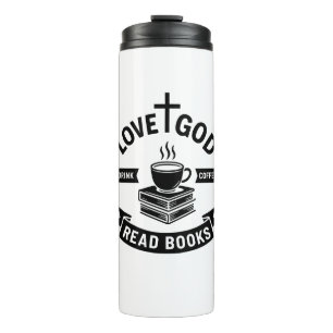 Bouteilles Isothermes Love God Drink Cafee Lire les livres Christian Fai
