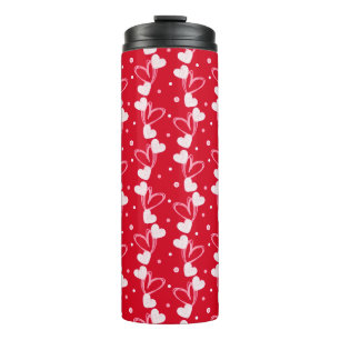 Bouteilles Isothermes Love Hearts Doddles, Rouge, Tumbler Thermique