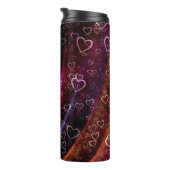 Bouteilles Isothermes Love Hearts Rideau Texture Sublimation (Tourné sur la droite)