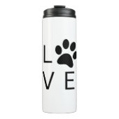 Bouteilles Isothermes Love Paw Black (Devant)