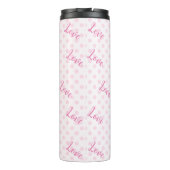 Bouteilles Isothermes Love Pois Motifs roses (Dos)