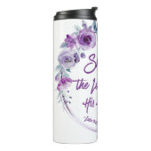 Bouteilles Isothermes Luc 1:45 Béni est Elle Florale violette (Tourné sur la gauche)