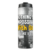 Bouteilles Isothermes LUKE 1:37 Rien D'Impossible Avec Dieu (Devant)