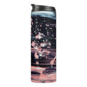 Bouteilles Isothermes Lumière glamour gris foncé rose (Tourné sur la droite)