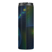 Bouteilles Isothermes Lumières de l'Imaginaire Abstrait Bleu Vert Jaune (Dos)