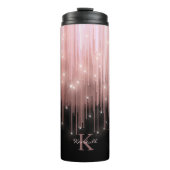 Bouteilles Isothermes Lumières en cascade Monogramme Rose Gold ID789 (Devant)