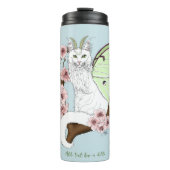 Bouteilles Isothermes Luna Moth Moth Blanc Chat Vert (Devant)