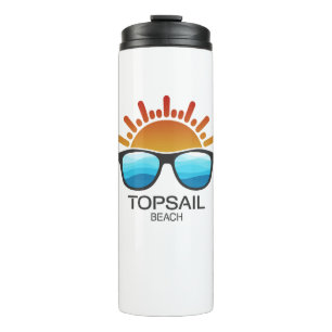 Bouteilles Isothermes Lunettes de soleil de Topsail Beach Caroline du No