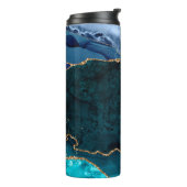 Bouteilles Isothermes Lux Peacock Agate & Gold (Tourné sur la gauche)