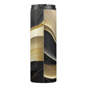 Bouteilles Isothermes Luxe Abstrait moderne noir et or- (Dos)