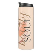Bouteilles Isothermes Luxe Beauté Soul Aquarelle Script Monogramme (Tourné sur la droite)