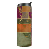 Bouteilles Isothermes Luxe d'automne | Joyau d'or géométrique Marbre de (Tourné sur la gauche)