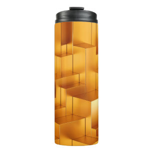 Bouteilles Isothermes Luxe doré formes géométrique sans couture motif