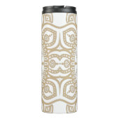 Bouteilles Isothermes Luxe or blanc Mandala rappelant la méditation (Dos)