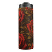 Bouteilles Isothermes Luxury Steampunk Roses Romantic Gold Gears (Devant)