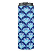 Bouteilles Isothermes Lys Art Déco, Bleu Cobalt, Aqua et Blanc (Dos)