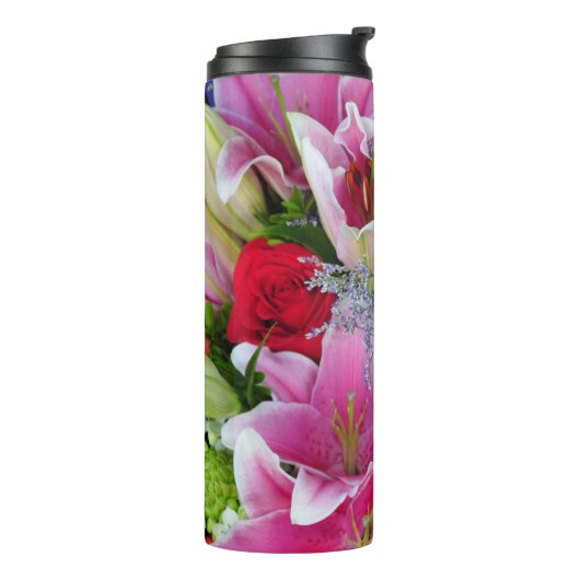 Bouteilles Isothermes Lys et roses (Tourné sur la gauche)