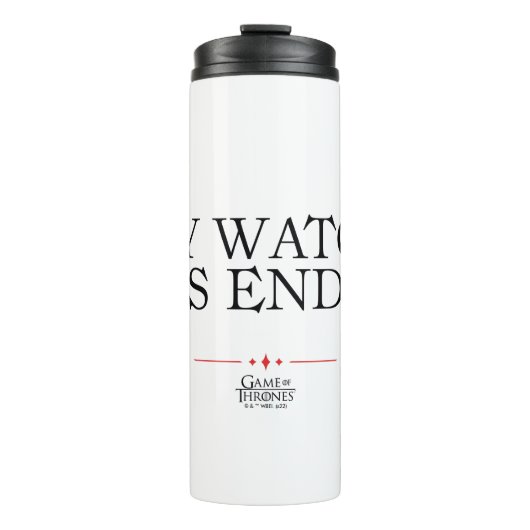 Bouteilles Isothermes Ma montre s'est terminée (Devant)