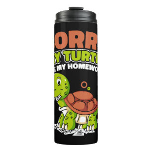 Bouteilles Isothermes Ma tortue Mange Mon Alligator De Travail À La Main