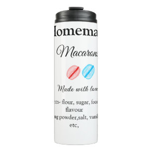 Bouteilles Isothermes Macarons faits maison ajoutez des ingrédients fait