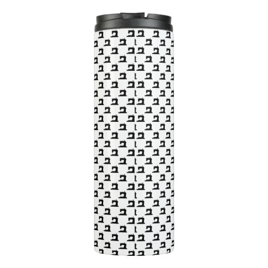 Bouteilles Isothermes Machine à coudre Motif avec Monogramme ・ Artisanat (Dos)