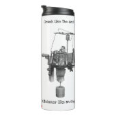 Bouteilles Isothermes Machine à Tricot à circulaire de dessin antique (Tourné sur la droite)