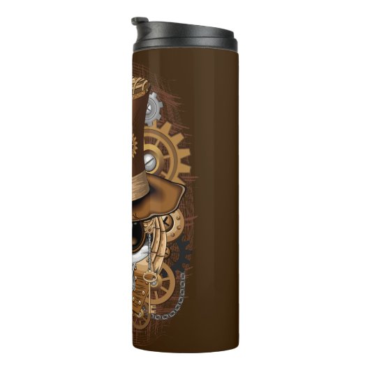 Bouteilles Isothermes Machine rétro Voodoo à vapeur crâne (Tourné sur la droite)