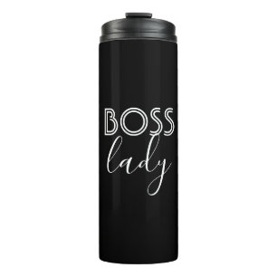 Bouteilles Isothermes Madame Thermal Tumbler de patron noir et blanc