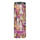 Bouteilles Isothermes Magenta Gold Noël Joyeux Motif#25 ID1009 (Dos)