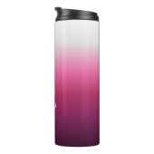 Bouteilles Isothermes magenta maroon marsala burgundy ombre branché (Tourné sur la droite)